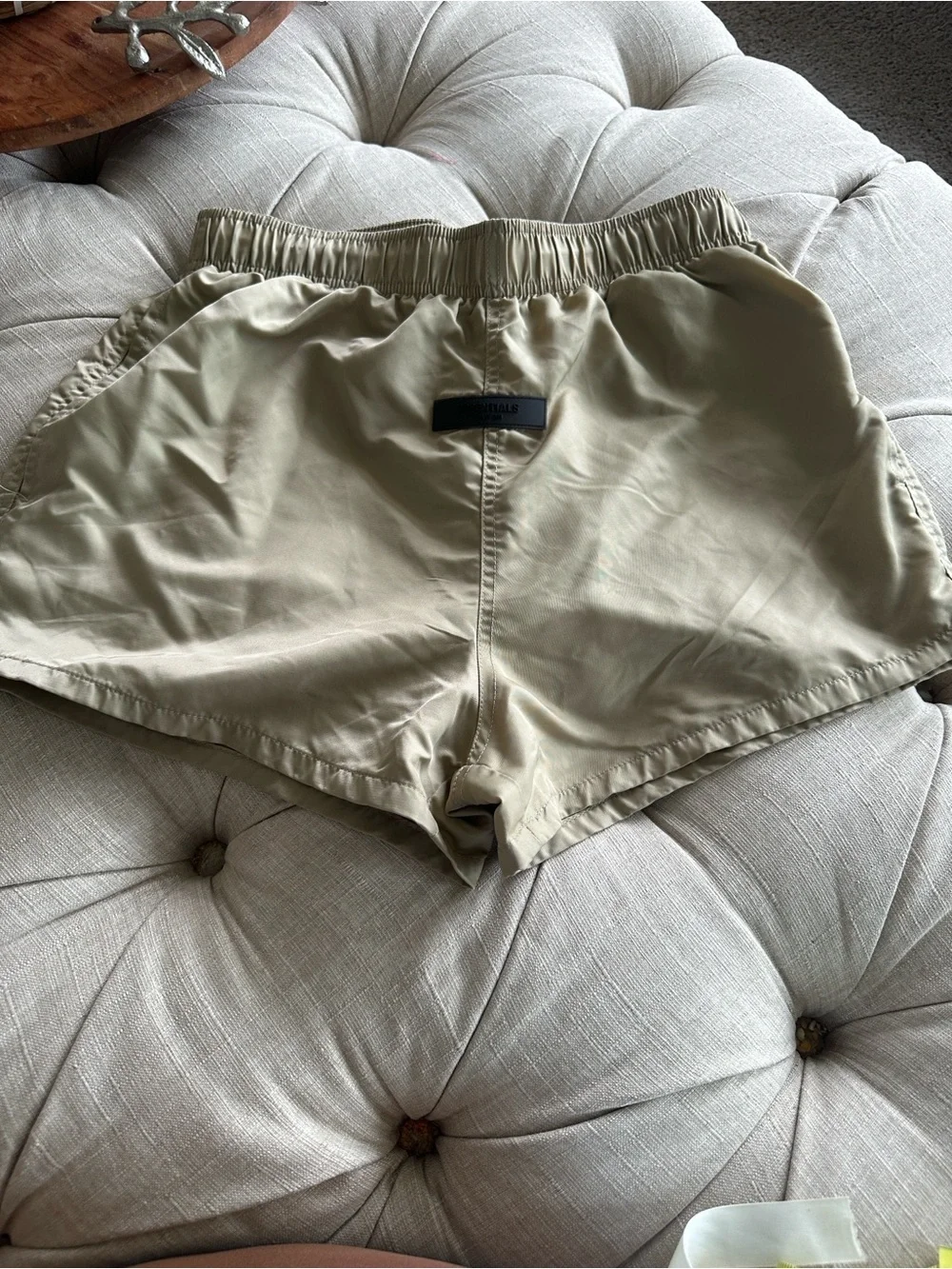 Fear of God Essentials Beige Logo-Notch Athletic Shorts